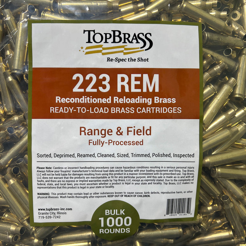 .223 Rem Range & Field Reconditioned Brass - SPECIAL BUY!
