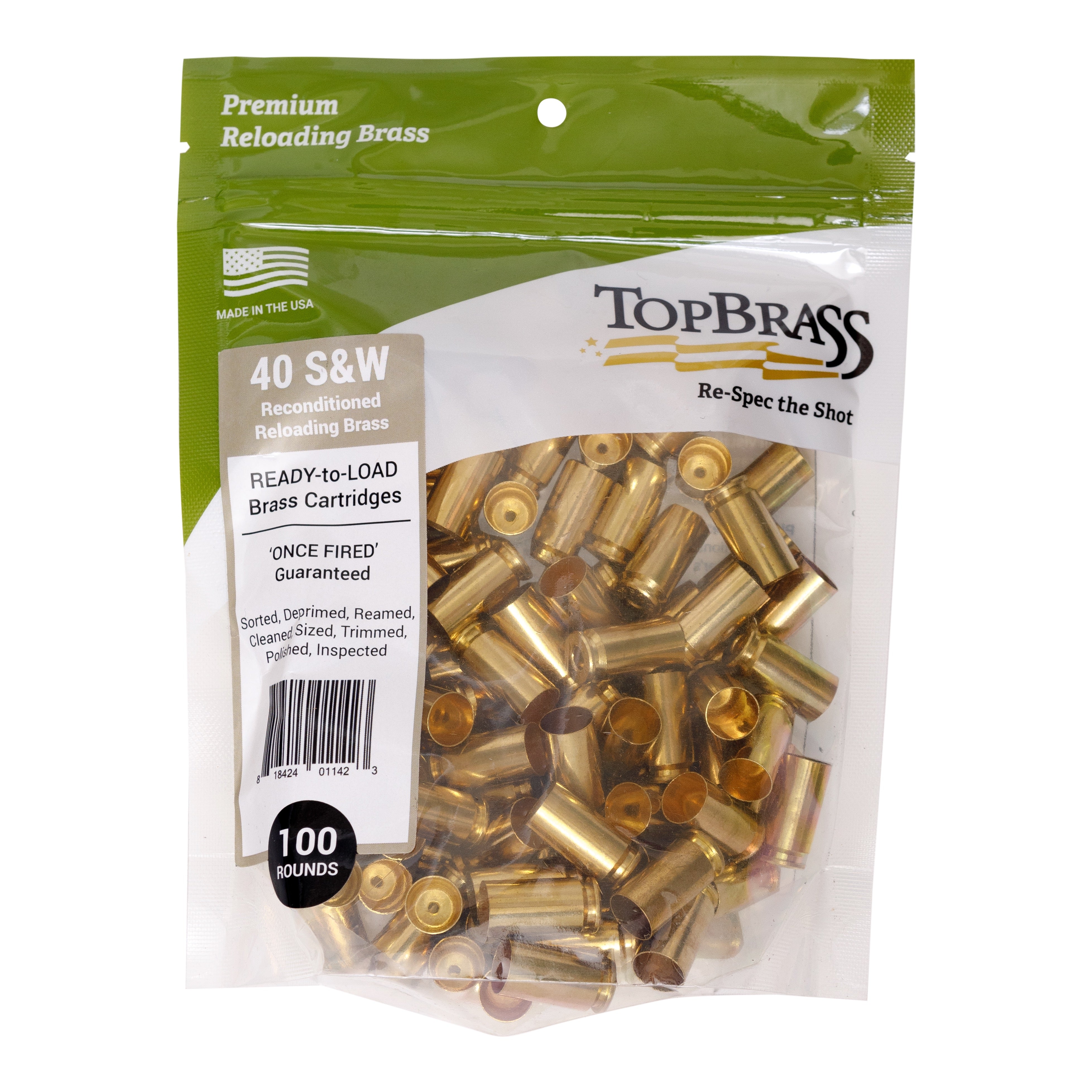 .40 S&W Reconditioned  Brass