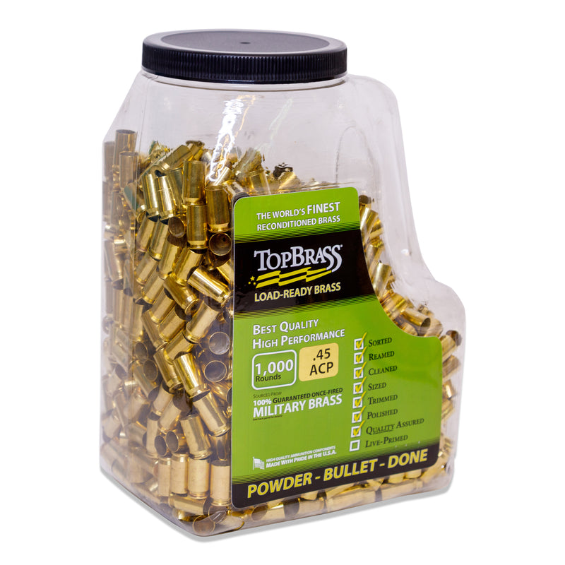 .45 ACP Reconditioned Brass