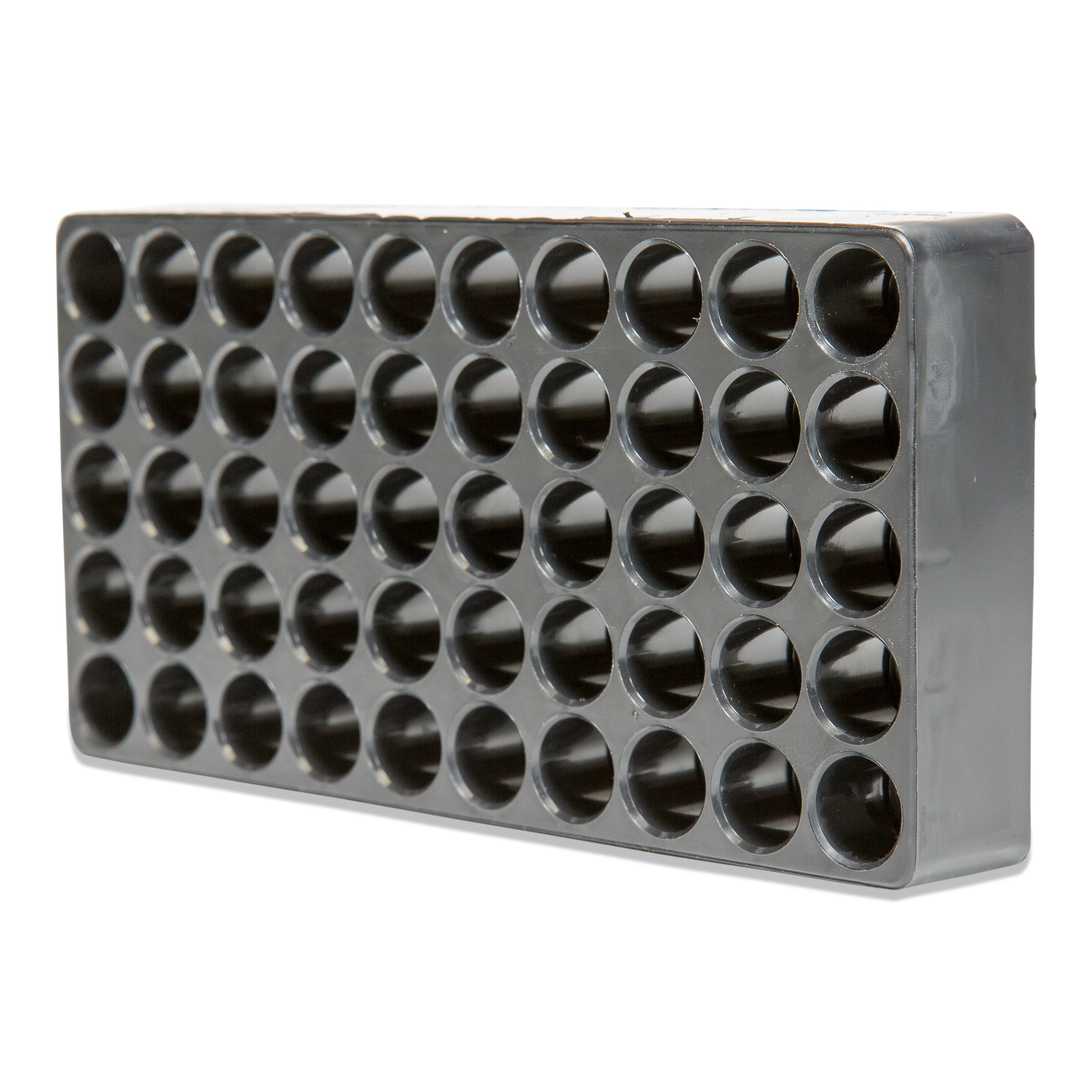 Black Plastic Ammunition Tray for 9mm, 380, .38, or . 357 Magnum - 20 or 50 Capacity